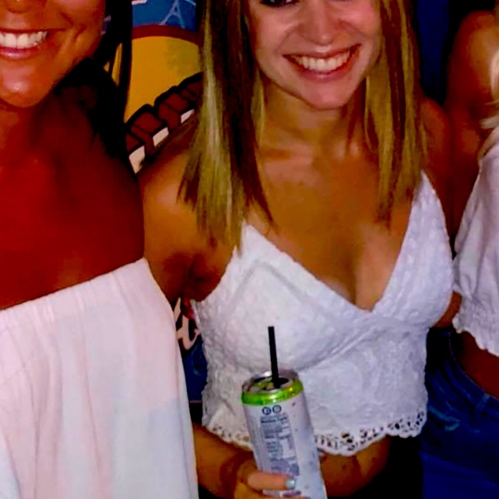 White Cropped Top